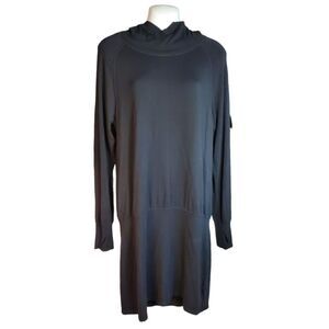 Athleta wrap collar sweater dress S